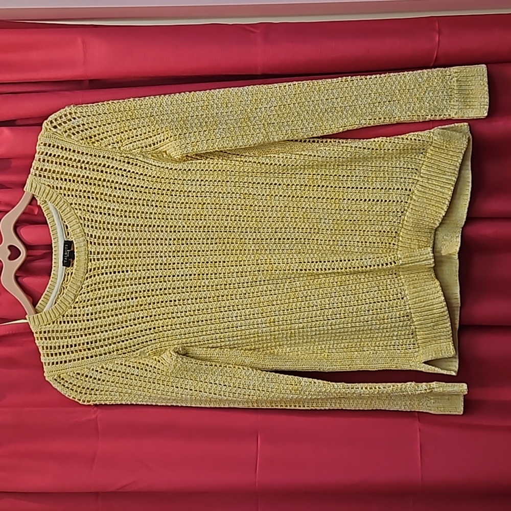 Talbots Cotton Open Knit Sweater